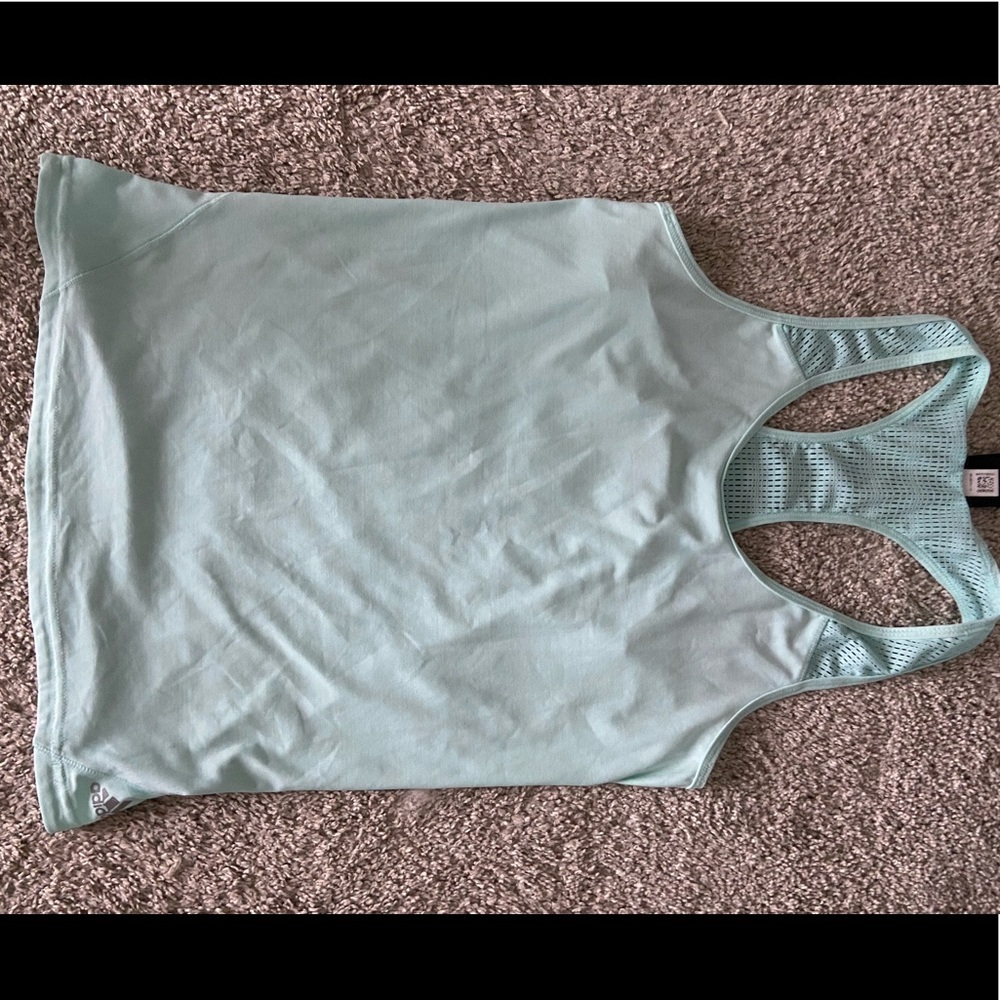 Adidas women’s tank top size M Mint blue color